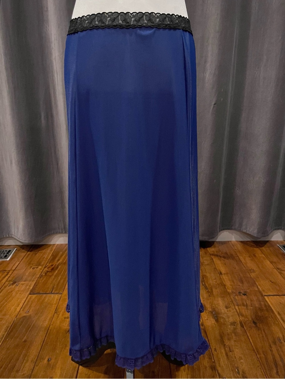 Vintage blue half slip skirt